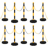Chain Post Set with 10 m Plastic Chain