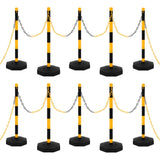 Chain Post Set with 10 m Plastic Chain