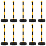 Chain Post Set with 10 m Plastic Chain - Front View