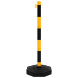 Chain Post Set with 10 m Plastic Chain - Side View