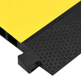 Cable Protector Ramp with 2 Channels 100 cm Rubber - 45-Degree Angle