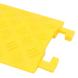 Cable Protector Ramps 4 pcs 98.5 cm Yellow - Top-Down View