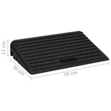 Kerb Ramps 2 pcs 50x30x11 cm Rubber - Low Angle