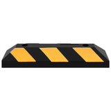 Reflective Parking Blocks 2 pcs 56x15x10 cm Rubber - Top-Down View