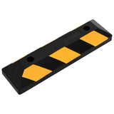 Reflective Parking Blocks 2 pcs 56x15x10 cm Rubber - Rear View