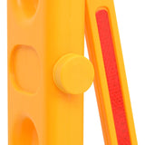 Folding Traffic Barrier Yellow and Black 250x38x96 cm - Low Angle
