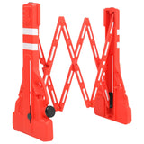 Folding Traffic Barrier Red 210x50x105 cm - Front View