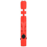 Folding Traffic Barrier Red 210x50x105 cm - Top-Down View