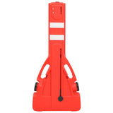 Folding Traffic Barrier Red 210x50x105 cm