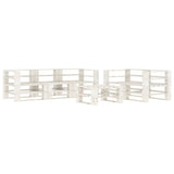 6 Piece Garden Pallet Lounge Set Wood White