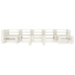 8 Piece Garden Pallet Lounge Set Wood White