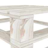 8 Piece Garden Pallet Lounge Set Wood White - Extra Image