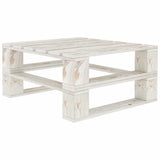 9 Piece Garden Pallet Lounge Set Wood White