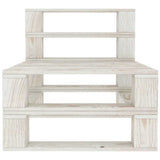 8 Piece Garden Pallet Lounge Set Wood White