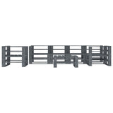 7 Piece Garden Pallet Lounge Set Wood Grey