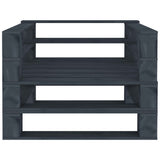 7 Piece Garden Pallet Lounge Set Wood Grey