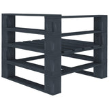 6 Piece Garden Pallet Lounge Set Wood Grey - Extra Image