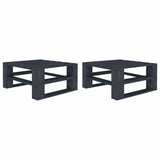 6 Piece Garden Pallet Lounge Set Wood Grey