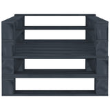 6 Piece Garden Pallet Lounge Set Wood Grey