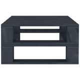 6 Piece Garden Pallet Lounge Set Wood Grey