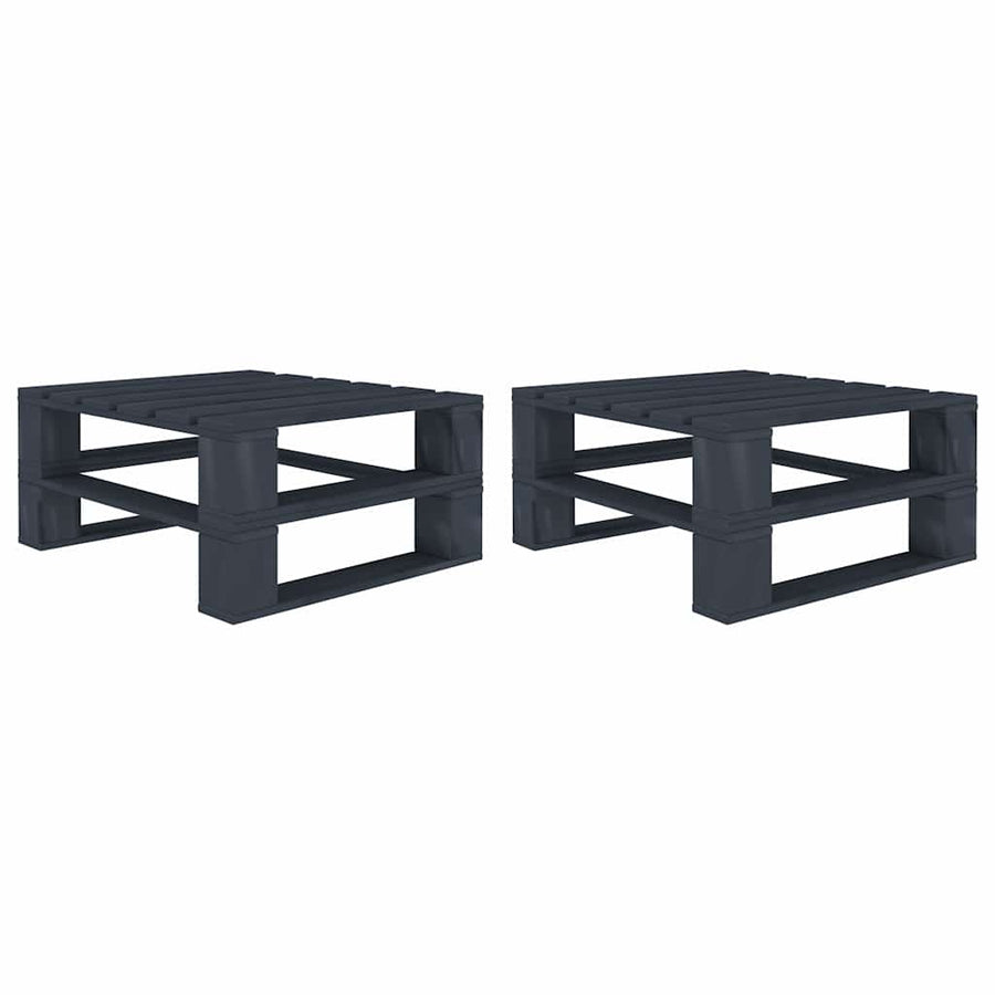 6 Piece Garden Pallet Lounge Set Wood Grey
