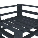 7 Piece Garden Pallet Lounge Set Wood Grey - Extra Image