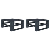 5 Piece Garden Pallet Lounge Set Wood Grey - Extra Image