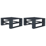5 Piece Garden Pallet Lounge Set Wood Grey