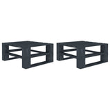 8 Piece Garden Pallet Lounge Set Wood Grey - Extra Image