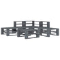 6 Piece Garden Pallet Lounge Set Wood Grey