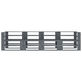 Garden Pallet Sofa Grey 4-Seater Wood