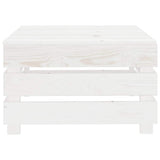 6 Piece Garden Lounge Set Pallets Wood White - Extra Image