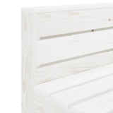 7 Piece Garden Lounge Set Pallets Wood White - Extra Image
