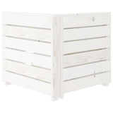 7 Piece Garden Lounge Set Pallets Wood White