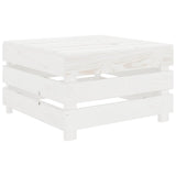 9 Piece Garden Lounge Set Pallets Wood White