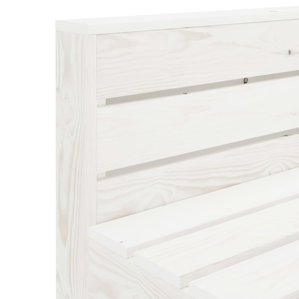 6 Piece Garden Pallet Lounge Set Wood White