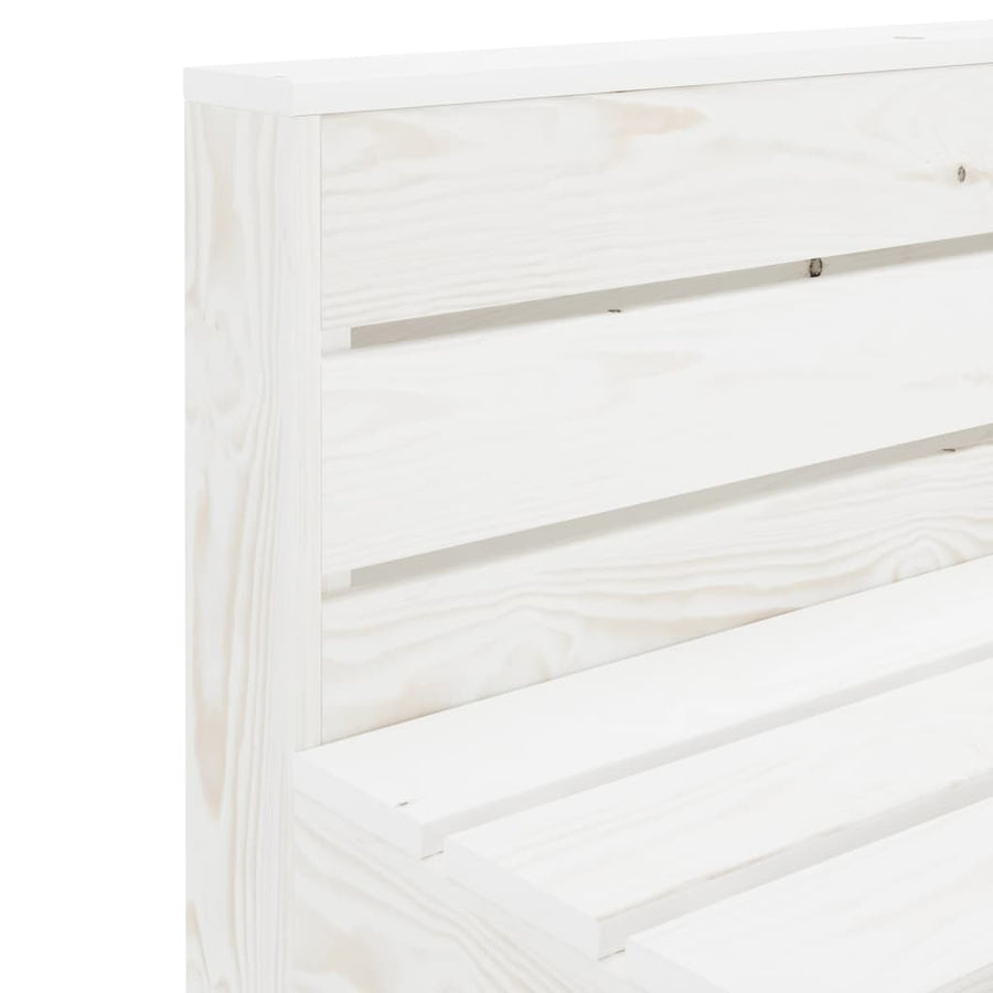 Garden 4-Seater Pallet Sofa Wood White