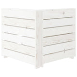 Garden 3-Seater Pallet Sofa Wood White - Extra Image