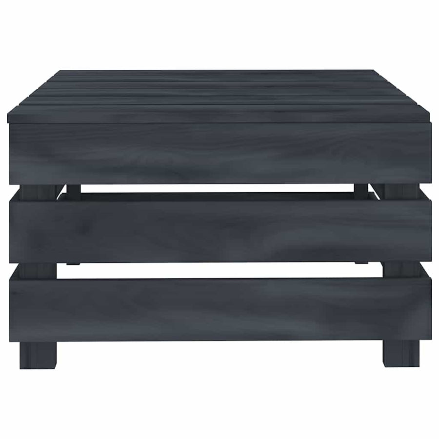 6 Piece Garden Lounge Set Pallets Wood Grey