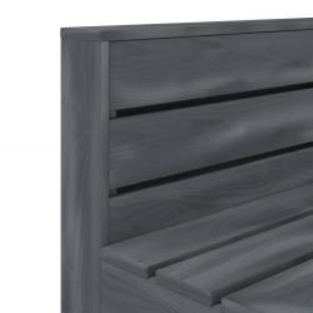 6 Piece Garden Lounge Set Pallets Wood Grey