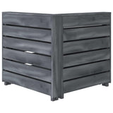 6 Piece Garden Lounge Set Pallets Wood Grey