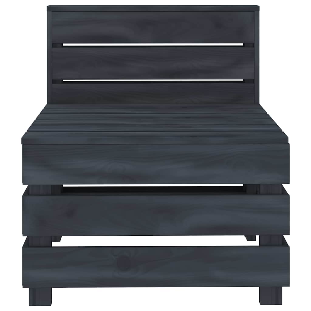 6 Piece Garden Pallet Lounge Set Wood Grey