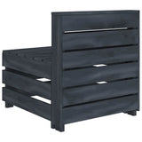 6 Piece Garden Pallet Lounge Set Wood Grey