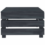 5 Piece Garden Pallet Lounge Set Wood Grey
