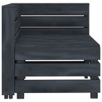 9 Piece Garden Pallet Lounge Set Wood Grey