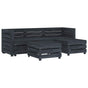 5 Piece Garden Pallet Lounge Set Wood Grey