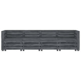 Garden 4-Seater Pallet Sofa Wood Grey