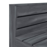 Garden 4-Seater Pallet Sofa Wood Grey