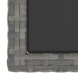 3 Piece Garden Dining Set Poly Rattan Black - Extra Image