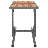 3 Piece Garden Dining Set Solid Acacia Wood & Poly Rattan Anthracite - Extra Image